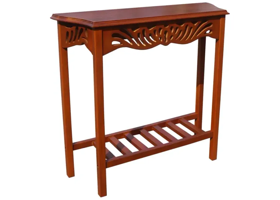 Mahogany Honey Entrance Wall Table