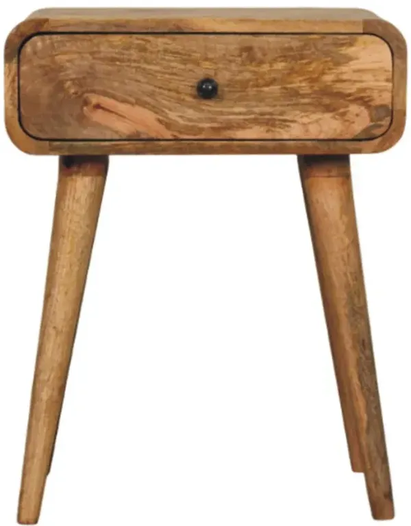 Artisan Furniture Solid Wood Avora Oak-ish Nightstand with 1 drawer