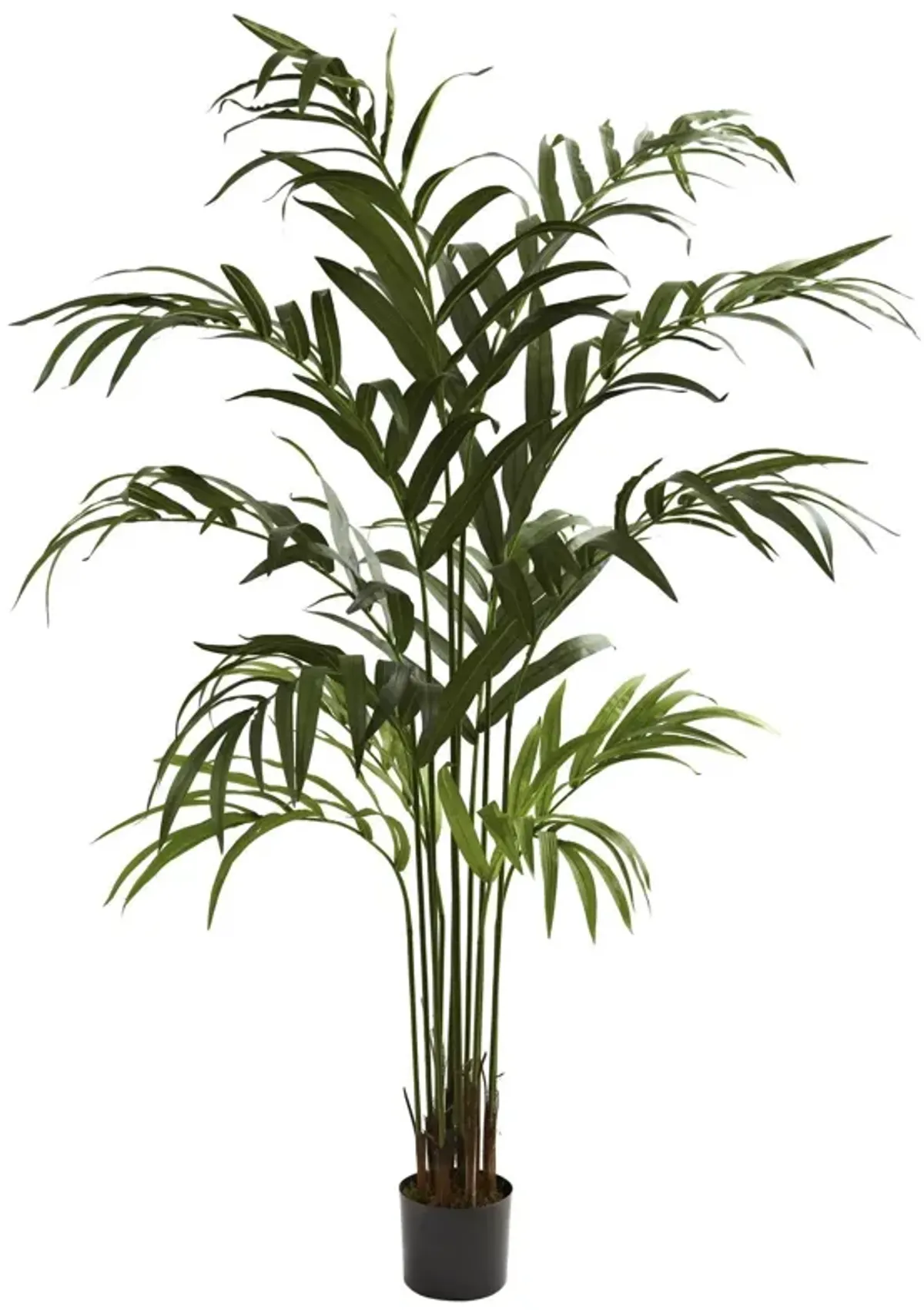 Nearly Natural 6-ft Kentia Palm Tree x 12 w/180 Lvs