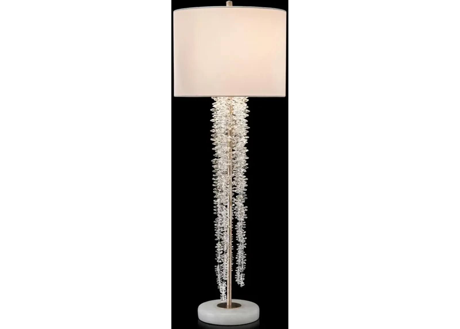 Cascading Crystal Waterfall Table Lamp