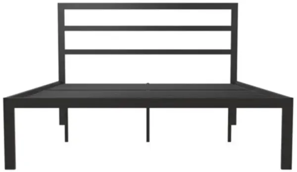 Metal Platform Bed Frame with Headboard Included for Durable Bedroom Support