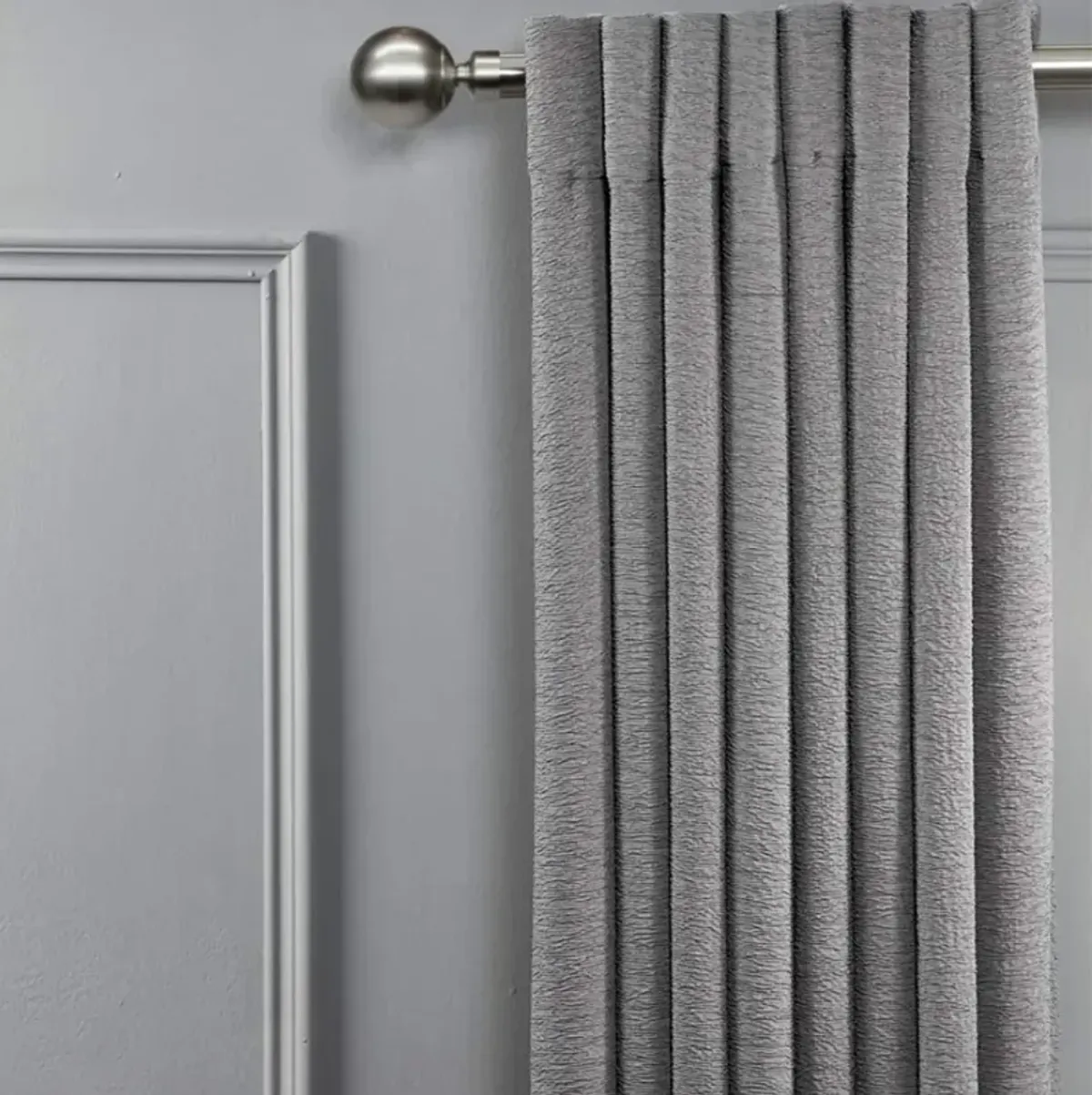 Linen Avenue Ball Double Window Curtain Rod Set