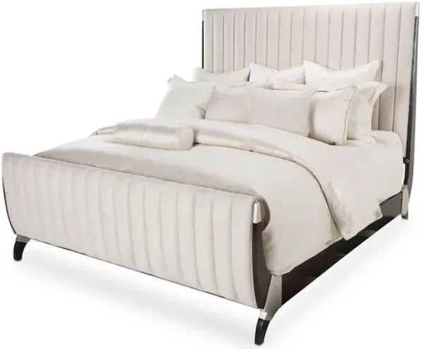Michael Amini Paris Chic Cal. King Sleigh Bed - Espresso