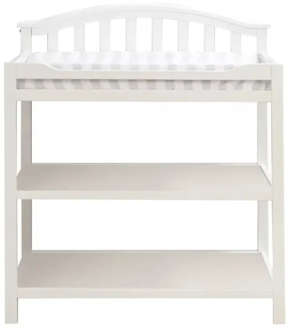 Wood Style Baby & Toddler Changing Station with Changing Pad Included