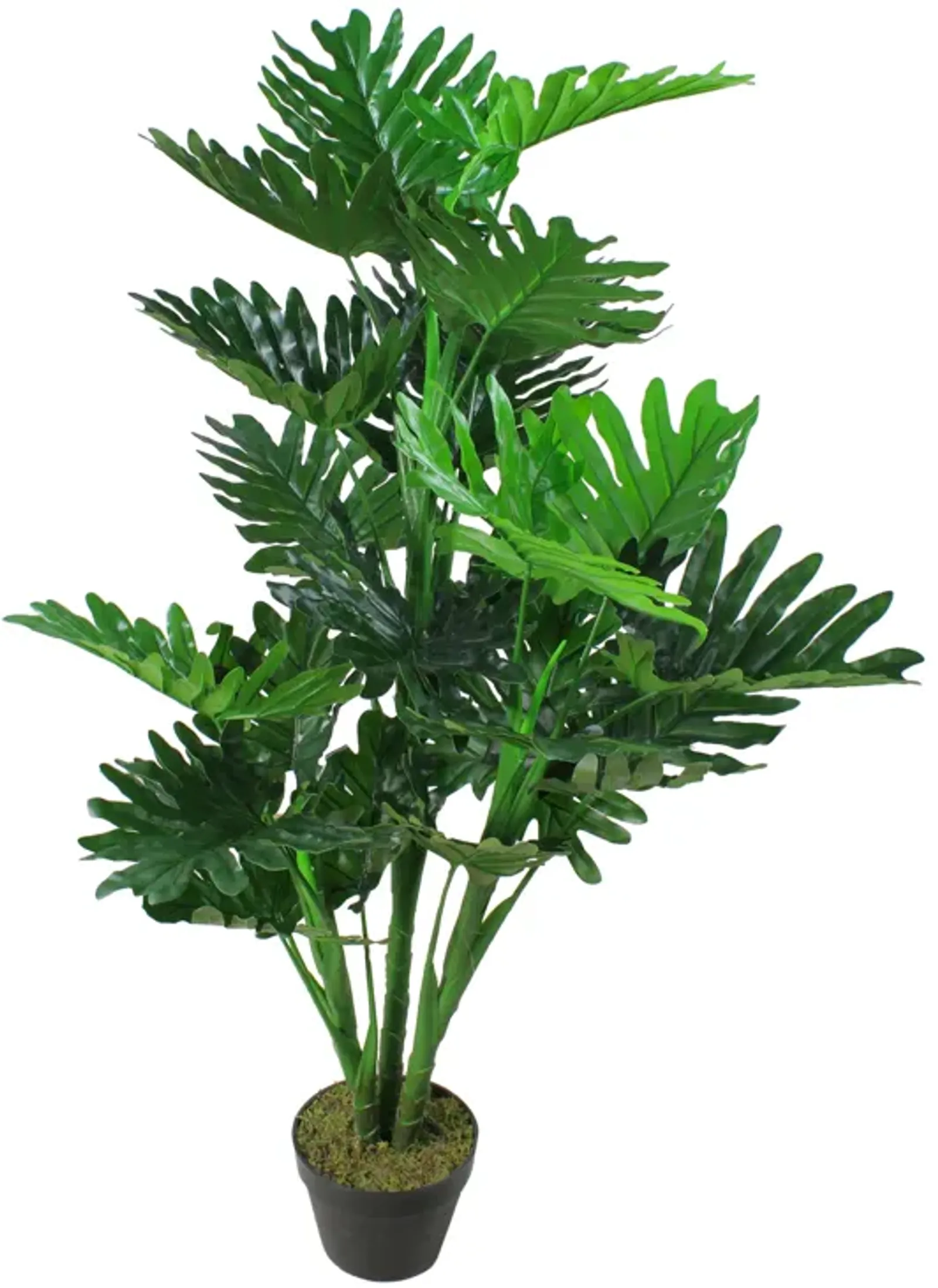 47" Green Potted Philodendron Selloum Artificial Plant