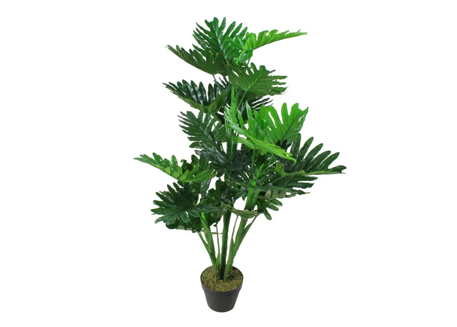 47" Green Potted Philodendron Selloum Artificial Plant