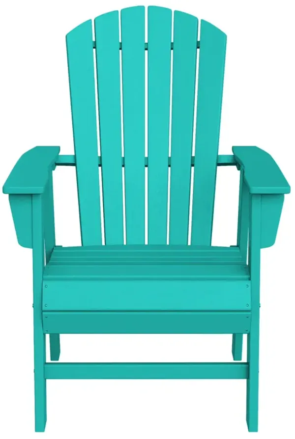 WestinTrends Dylan Outdoor Patio Shell-back Adirondack Dining Chair Weather Resistant