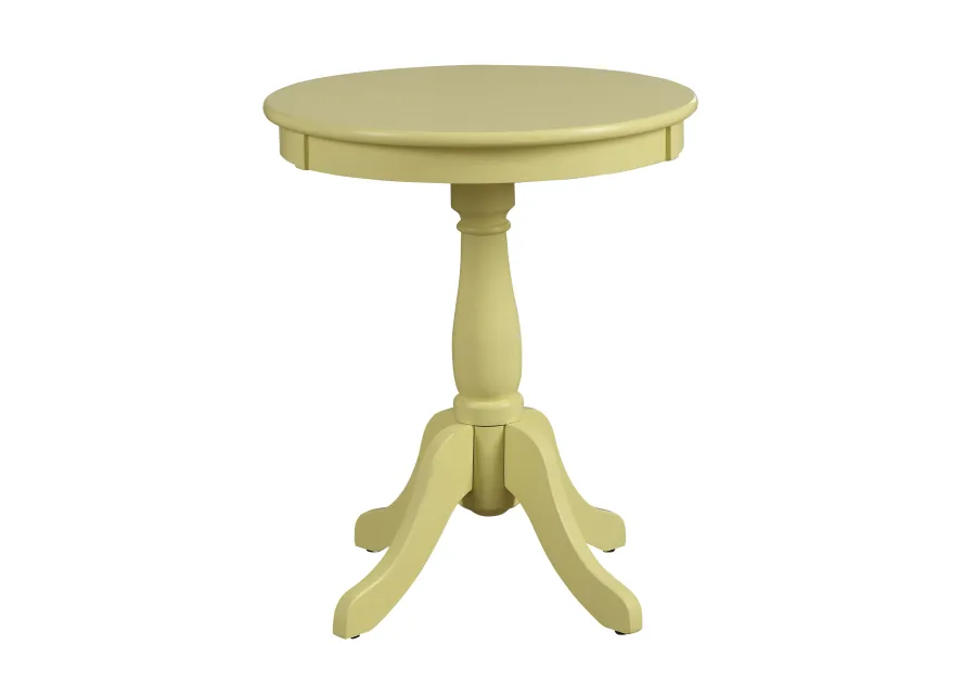 ACME Alger Accent Table, Light Yellow