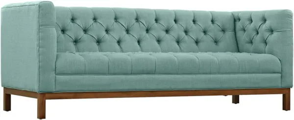 Modway Panache Upholstered Modern Tufted Sofa in Laguna