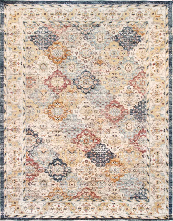 Pasargad Home Turkish Heritage L. Blue Area Rug- 8' 9'' X 11' 9''