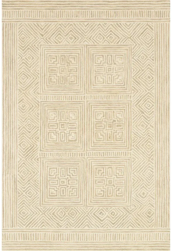 Boceto BOC01 Ivory/Sand 3'6" x 5'6" Rug