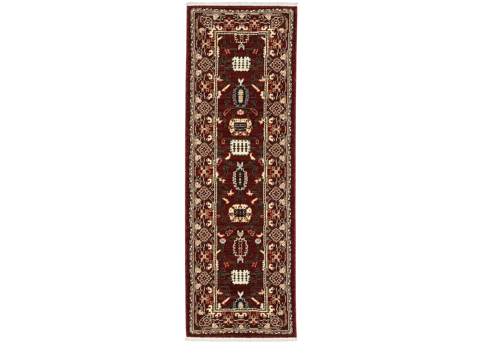 Lilihan 2' x 6' Red Rug