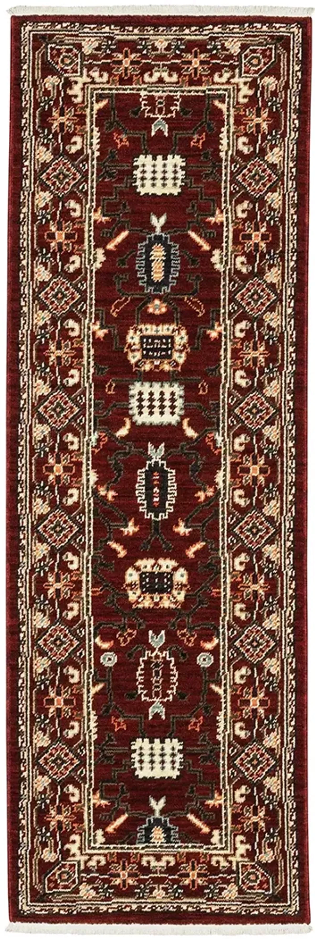 Lilihan 2' x 6' Red Rug