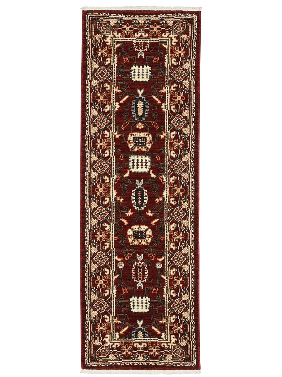 Lilihan 2' x 6' Red Rug