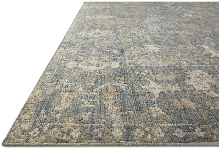 Rosemarie ROE03 Sand/Lagoon 6'3" x 9' Rug