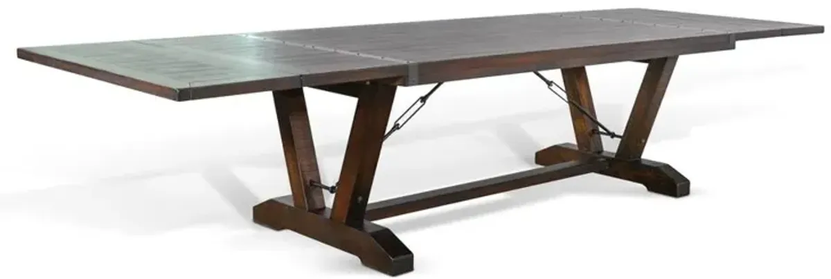 Sunny Designs Yellowstone Extension Table with Folding Leaves