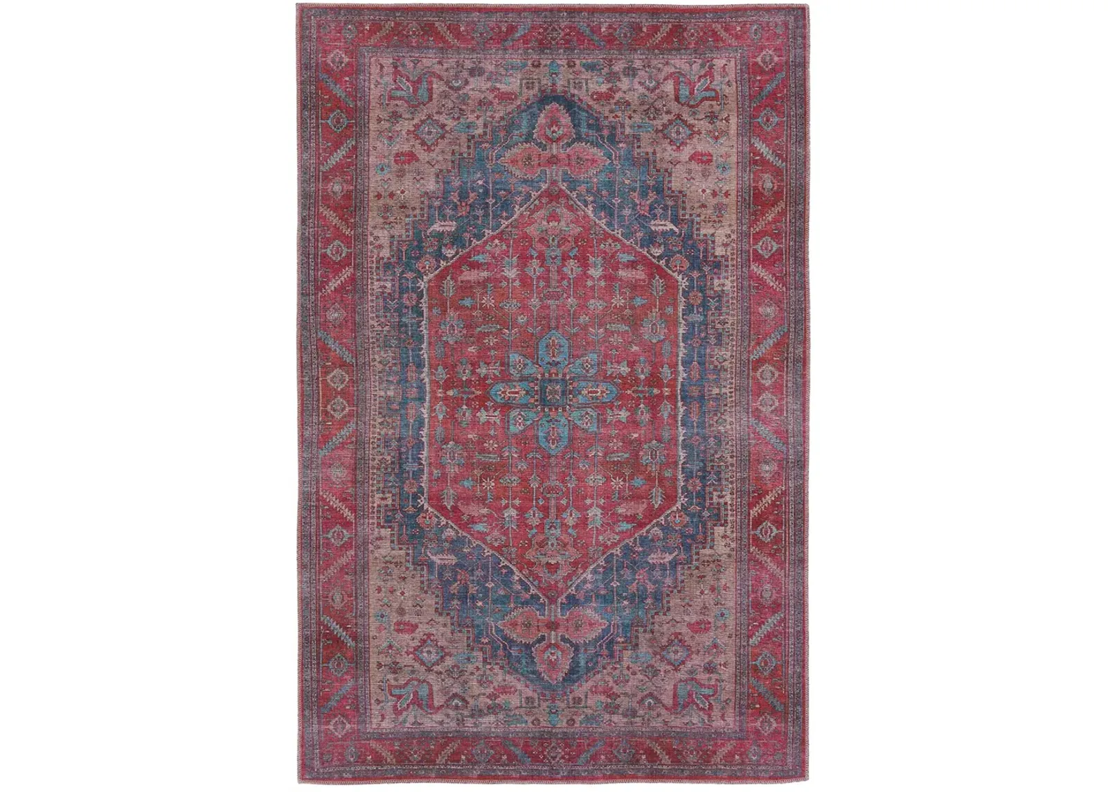 Vindage Fairbanks Red 3' x 8' Runner Rug