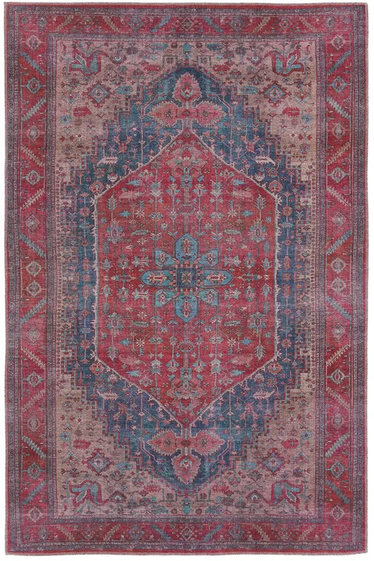 Vindage Fairbanks Red 3' x 8' Runner Rug