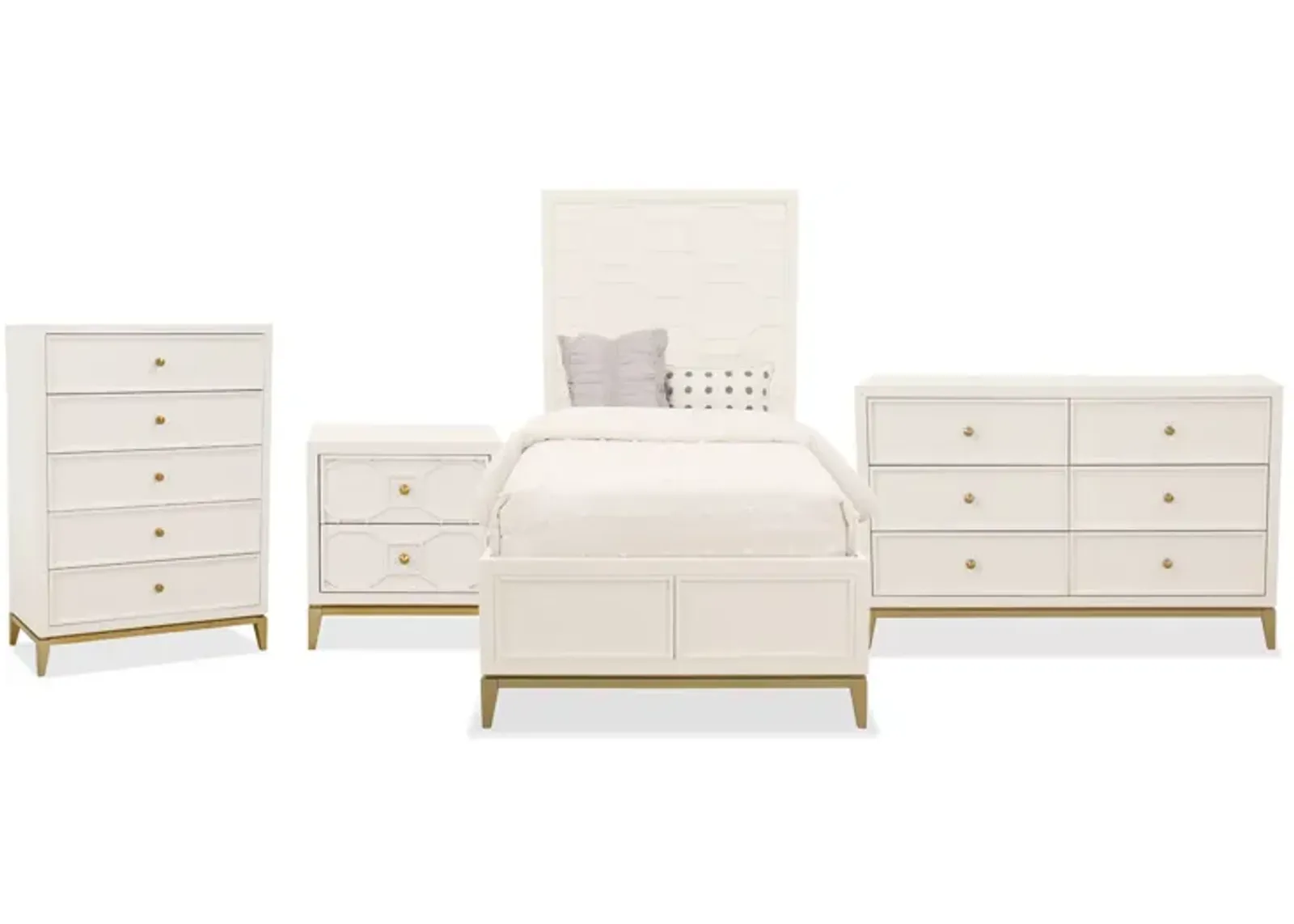 Uptown Youth 5pc Full Bed Set