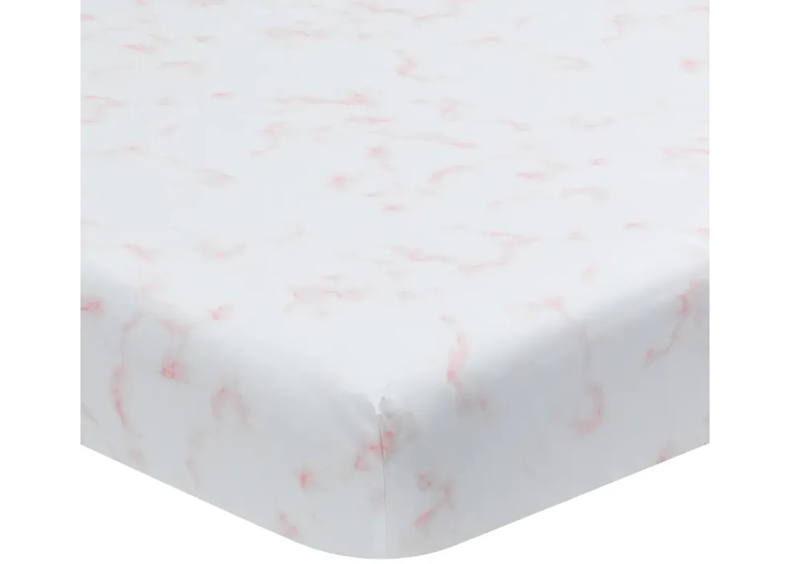 Lambs & Ivy Signature Rose Marble Organic Cotton Fitted Crib Sheet