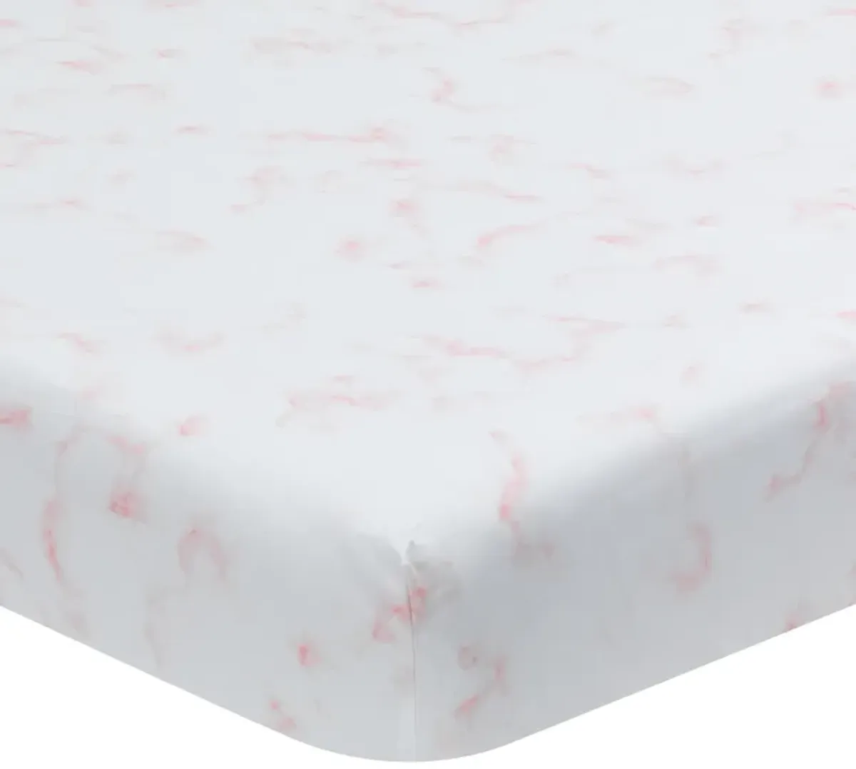 Lambs & Ivy Signature Rose Marble Organic Cotton Fitted Crib Sheet