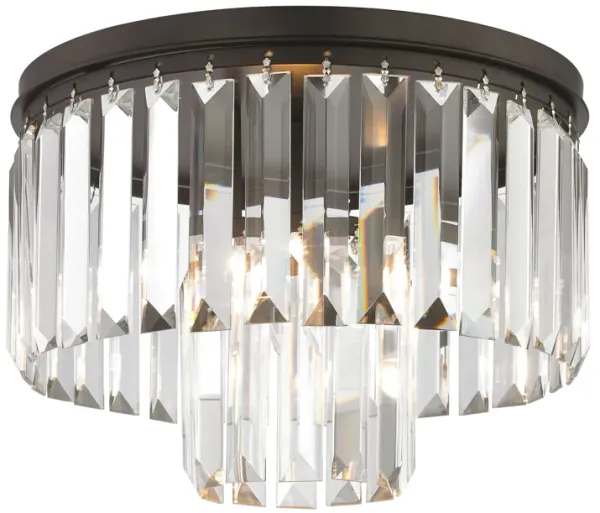 Palacial 12'' Wide 1-Light Semi Flush Mount