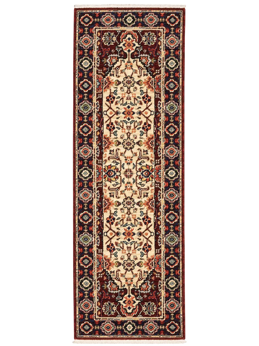 Lilihan 2' x 6' Red Rug