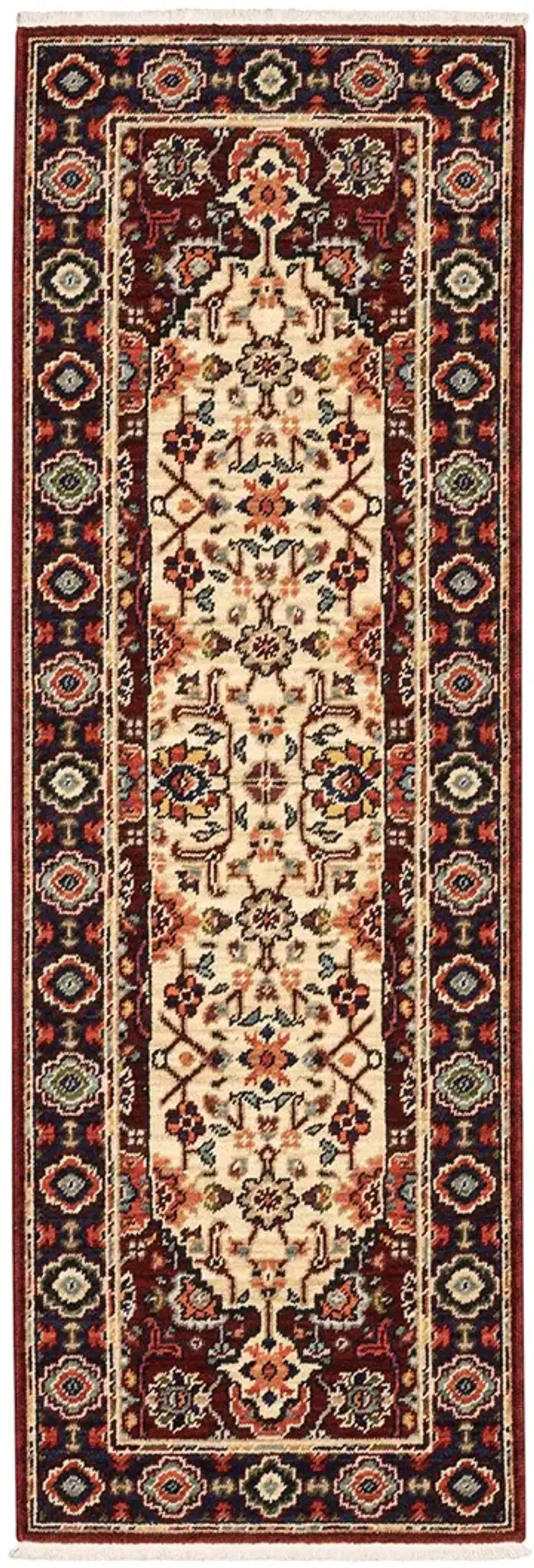 Lilihan 2' x 6' Red Rug