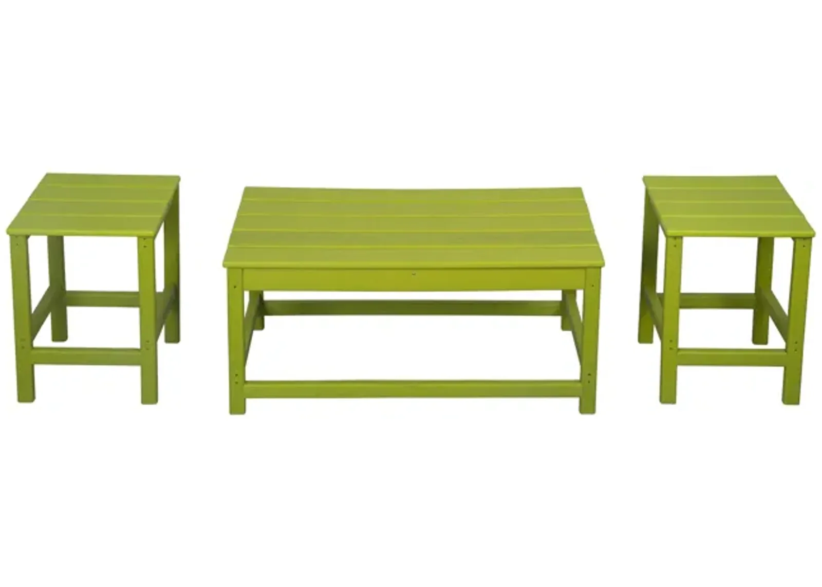 WestinTrends 3-Piece Outdoor Patio Adirondack Coffee and Side Table Set