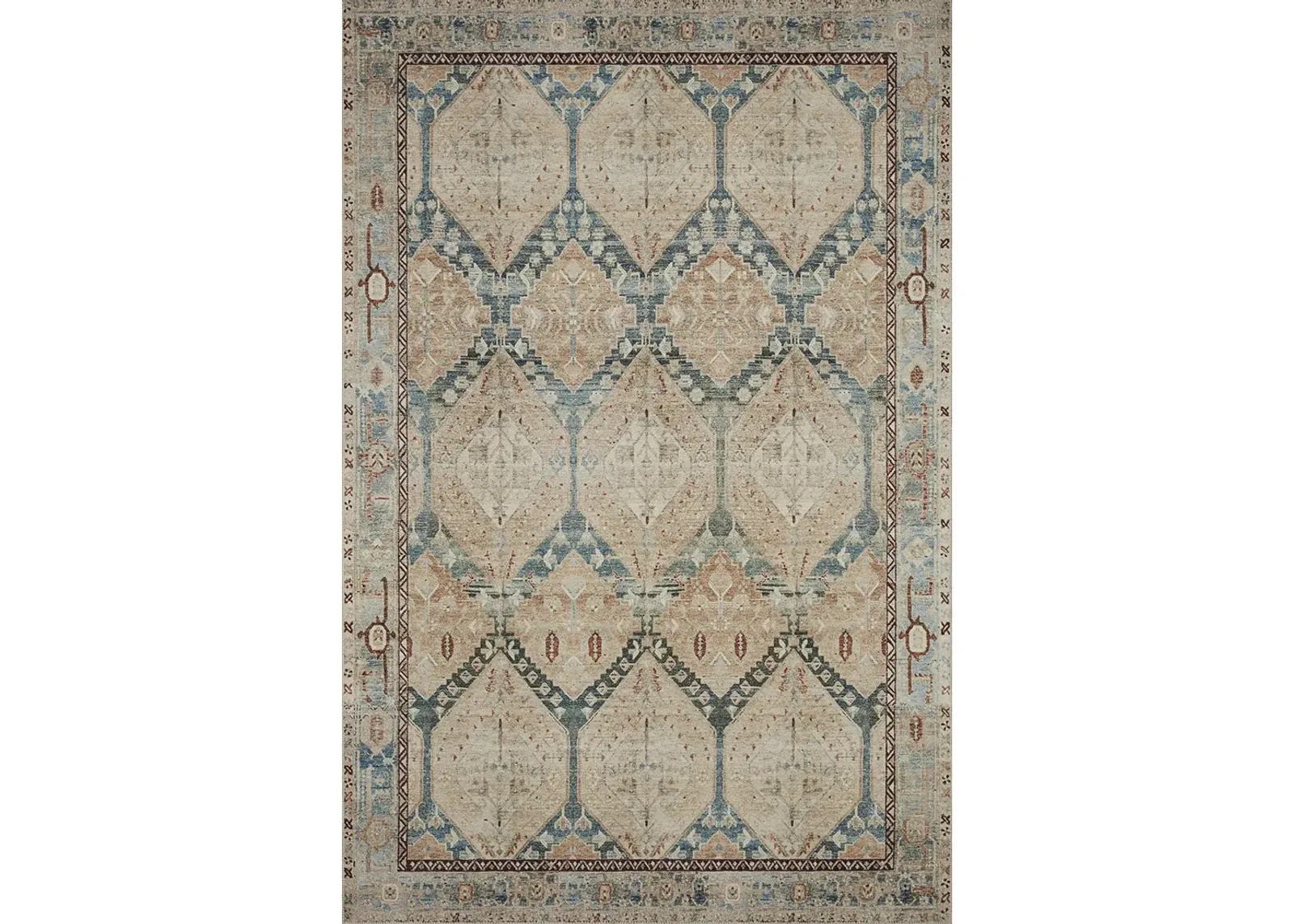 Lenna LEA05 Denim/Sand 7'6" x 9'6" Rug