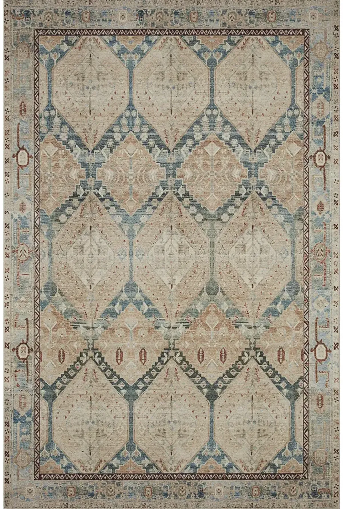 Lenna LEA05 Denim/Sand 7'6" x 9'6" Rug