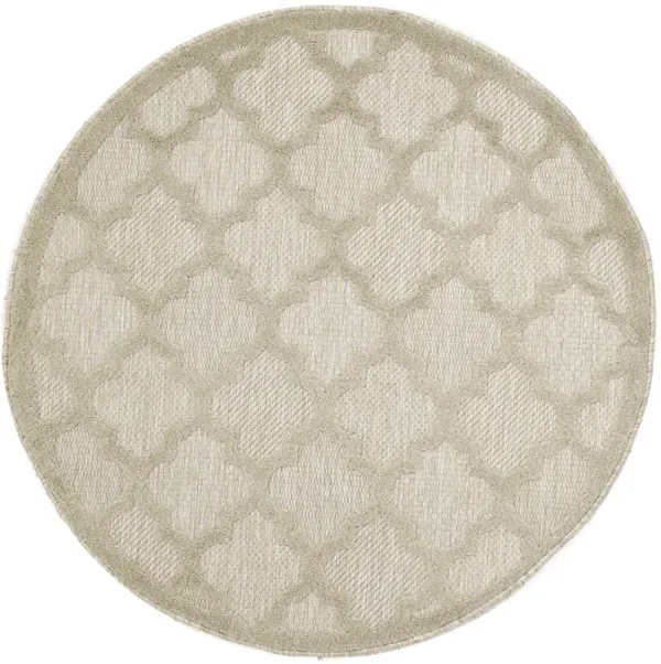 Easy Care NES01 Cream 4' x Round Rug