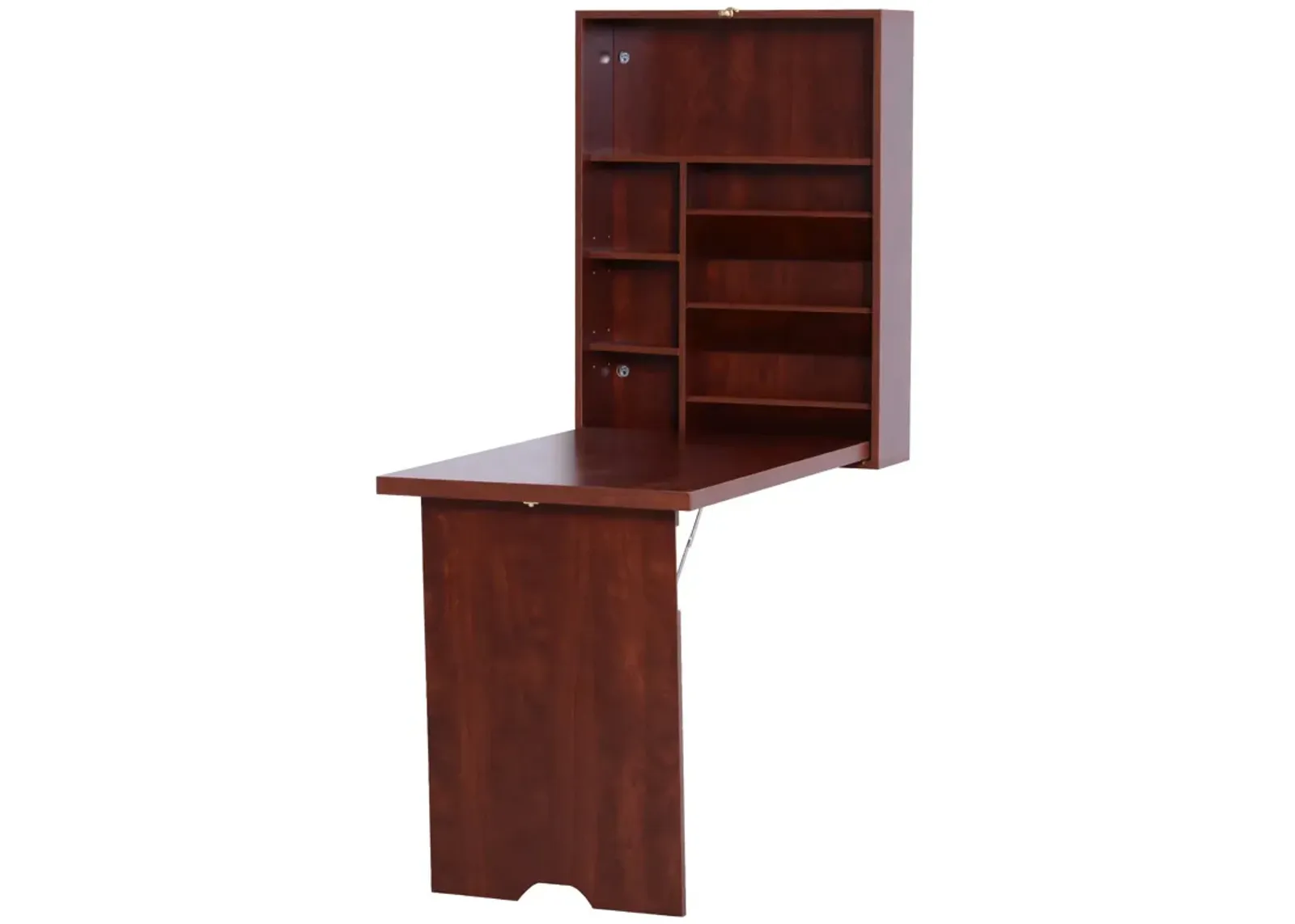 Wall Mount Writing Table Convertible Folding Computer Desk Storage Home Office