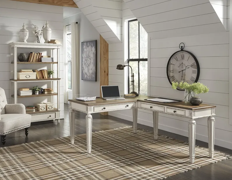 Realyn Office Desk & Bookcase