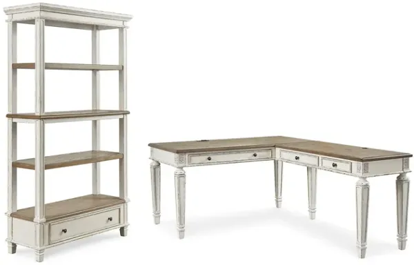 Realyn Office Desk & Bookcase