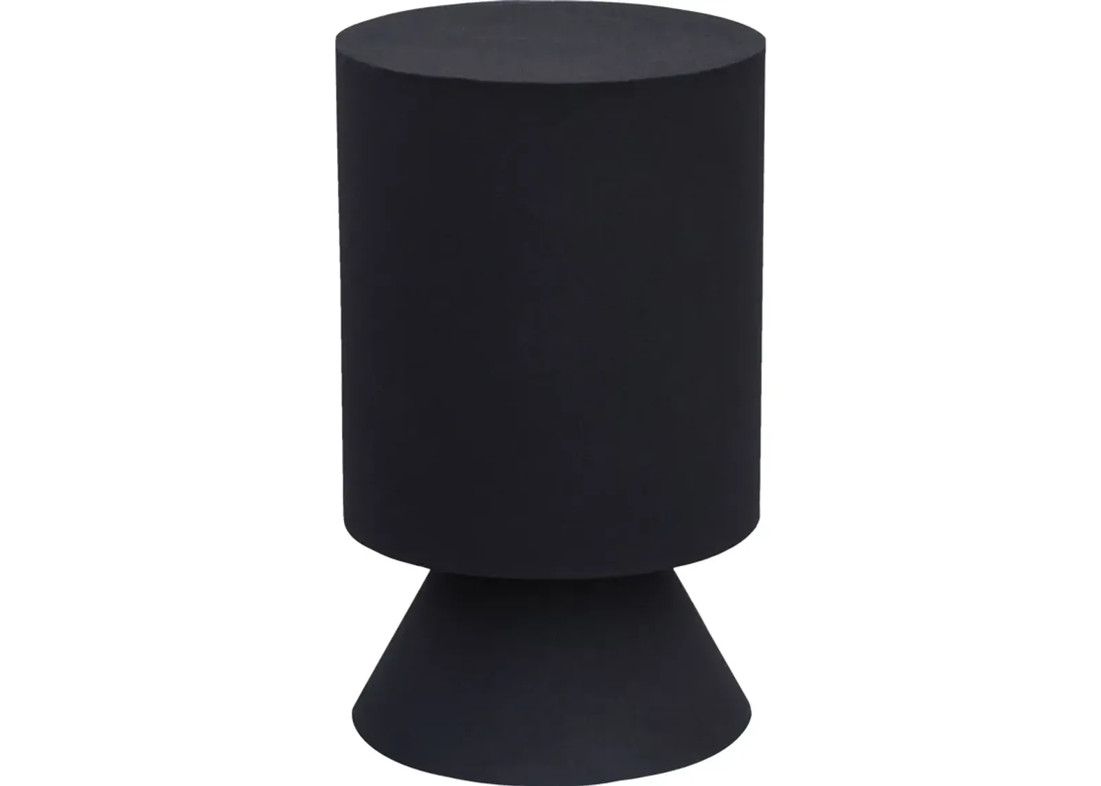 16.5" Matte Black Textured Oloria Stool