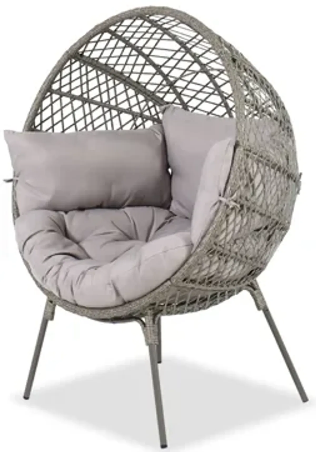 Wicker Egg Chair with Cushions