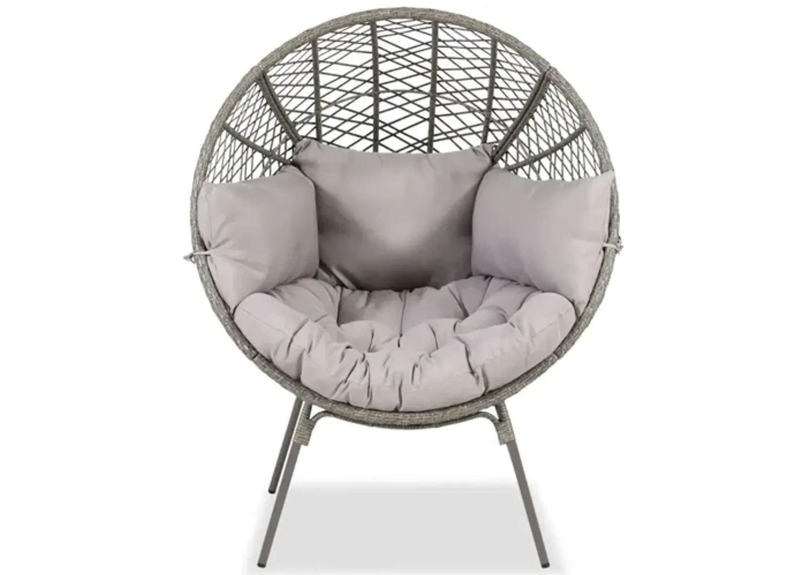 Wicker Egg Chair with Cushions