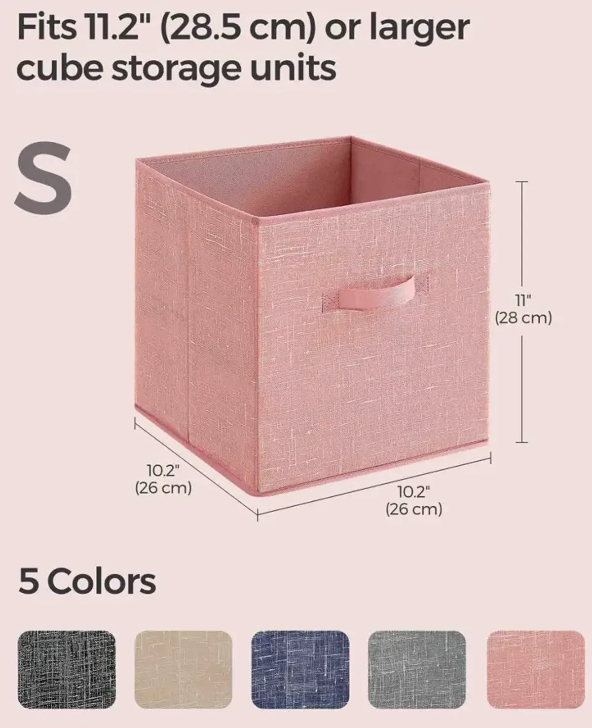 Set of 8 Storage Cubes for Versatile Organization and Stylish Home Décor