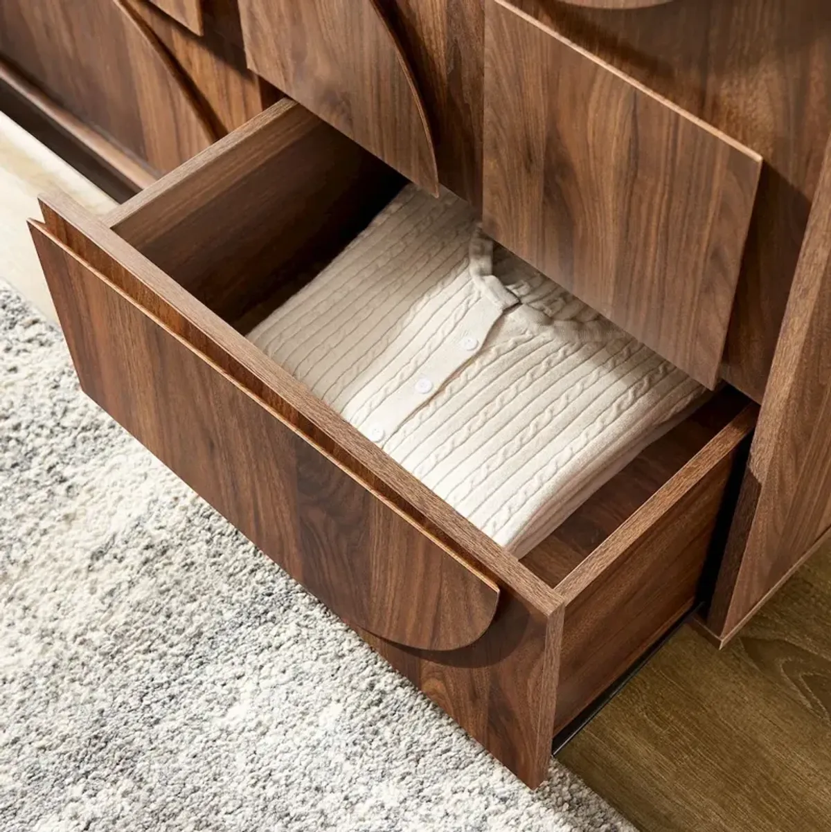 Modway Bulwark 3-Door Wardrobe Closet