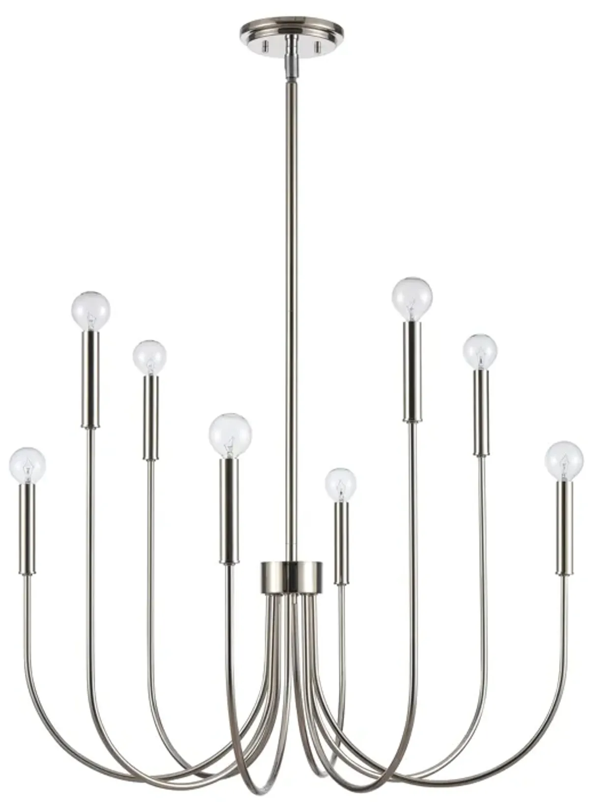 Ulla 28'' Wide 8-Light Silver Chandelier