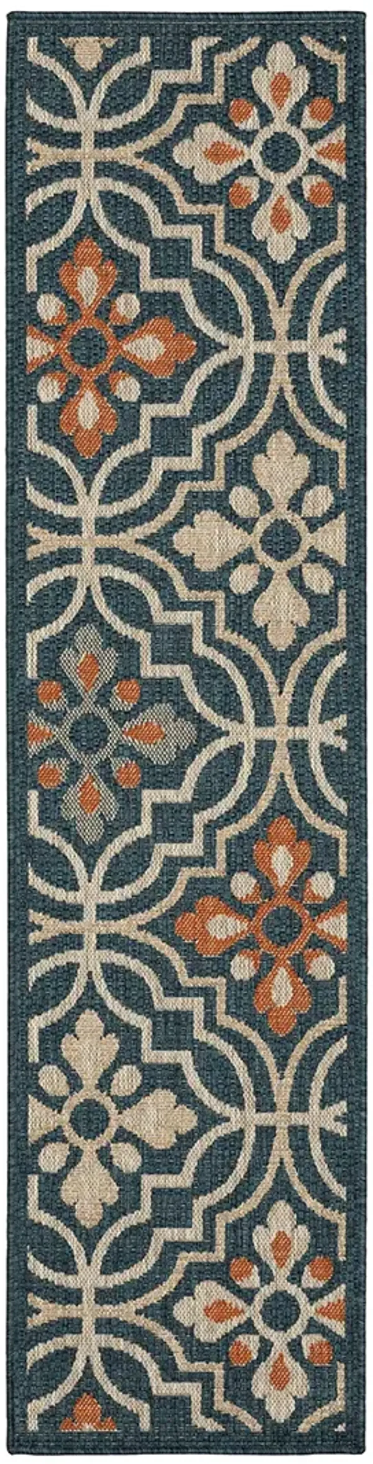 Latitude 1'10" x 7'6" Blue Rug