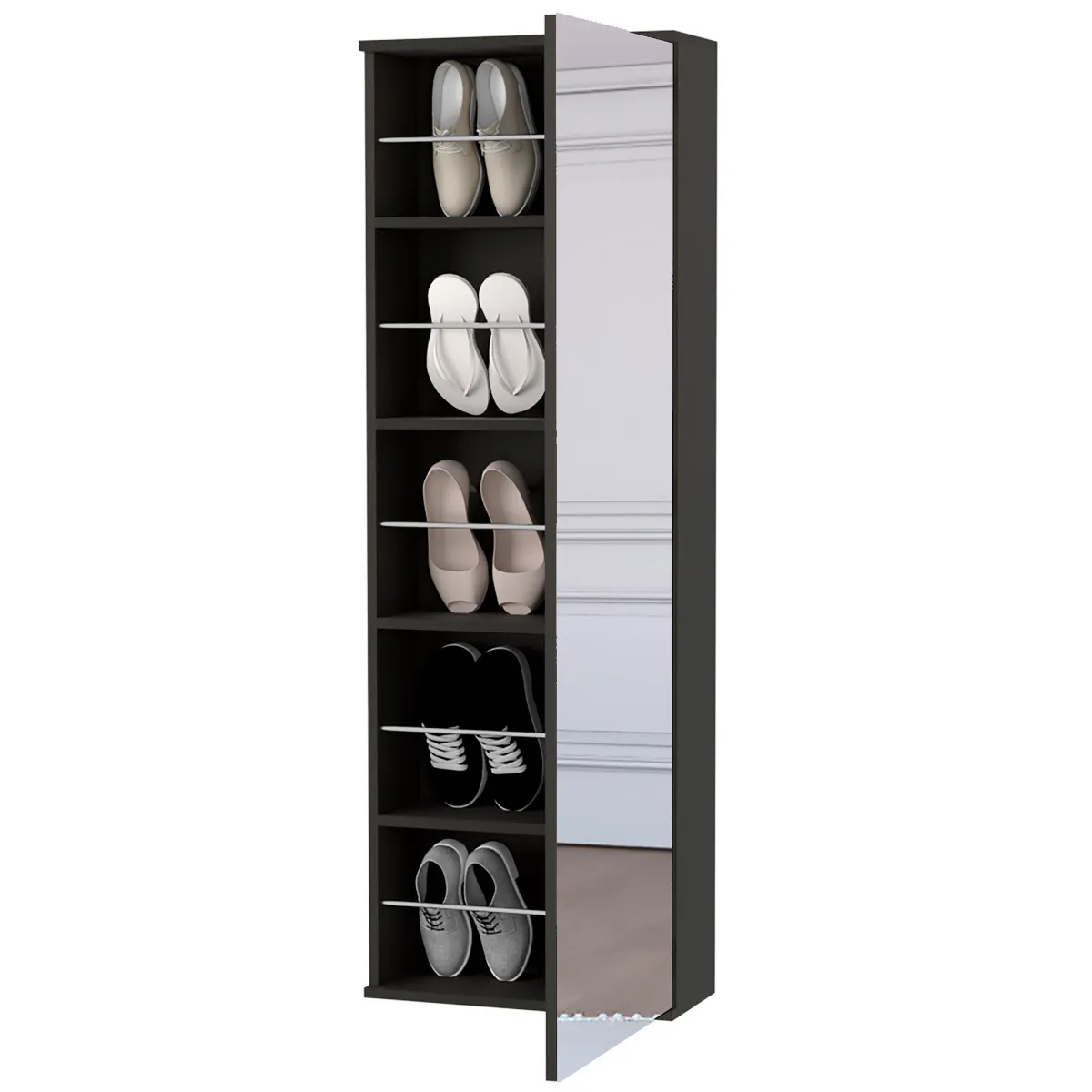 Baylon 4-Drawer 1-Shelf Dresser White