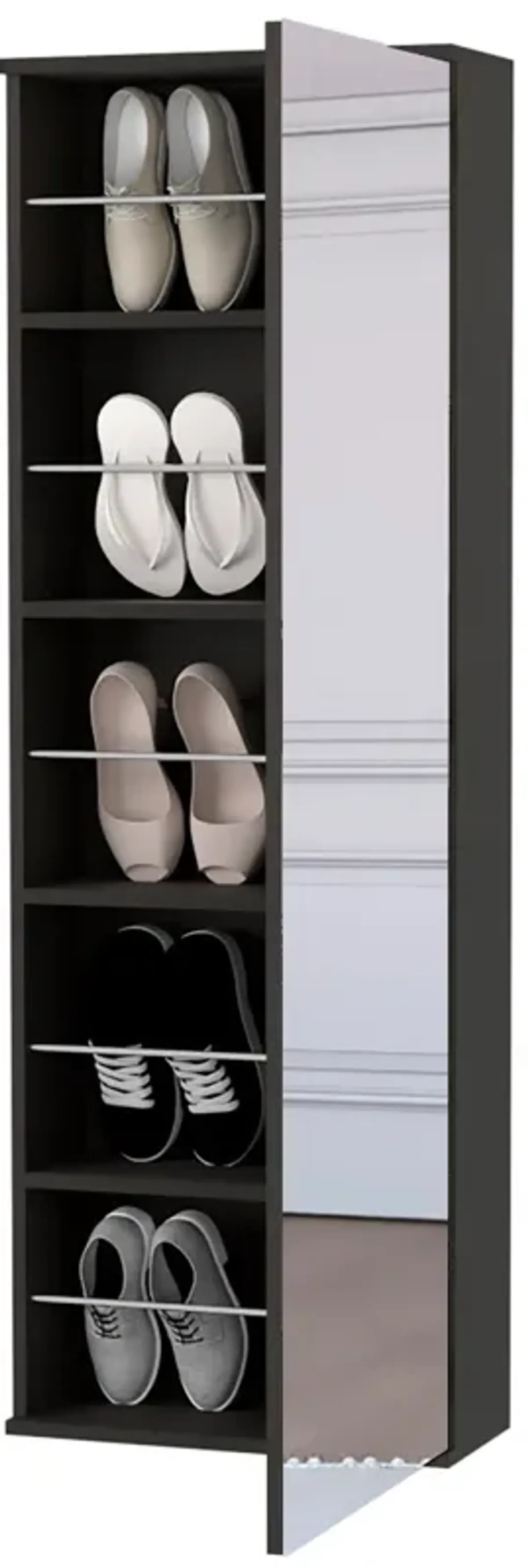 Baylon 4-Drawer 1-Shelf Dresser White