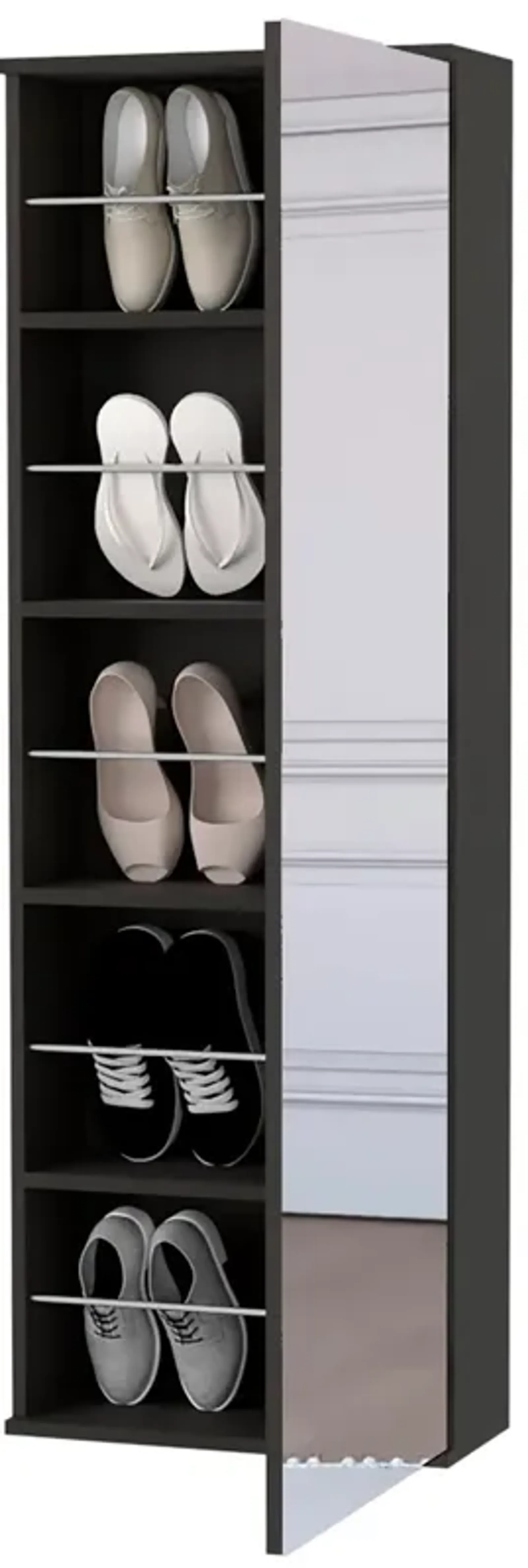 Baylon 4-Drawer 1-Shelf Dresser White