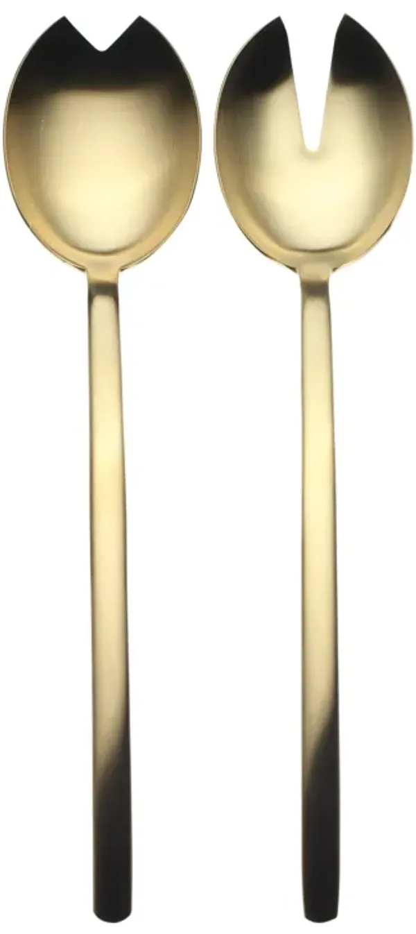 Due Ice Gold Salad Serving Set 2 Pieces