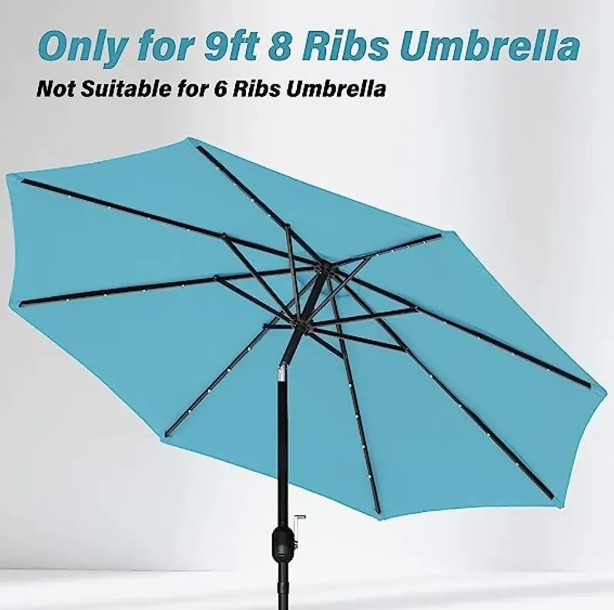 9' Patio Umbrella Replacement Canopy Outdoor Table Market Yard Umbrella Replacement Top Cover