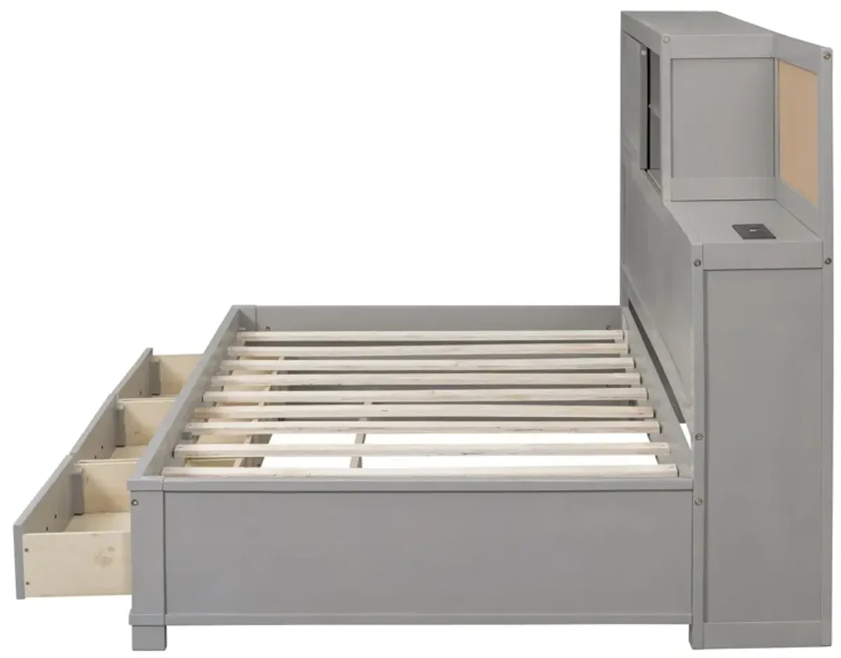 Merax Daybed Frame with 3 Storage Drawers