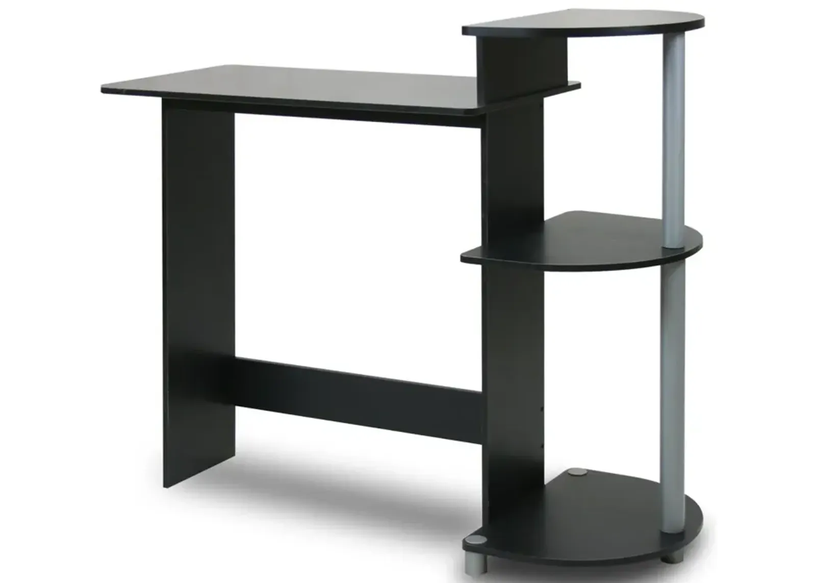 Hivvago Contemporary Computer Desk in Black Grey Finish