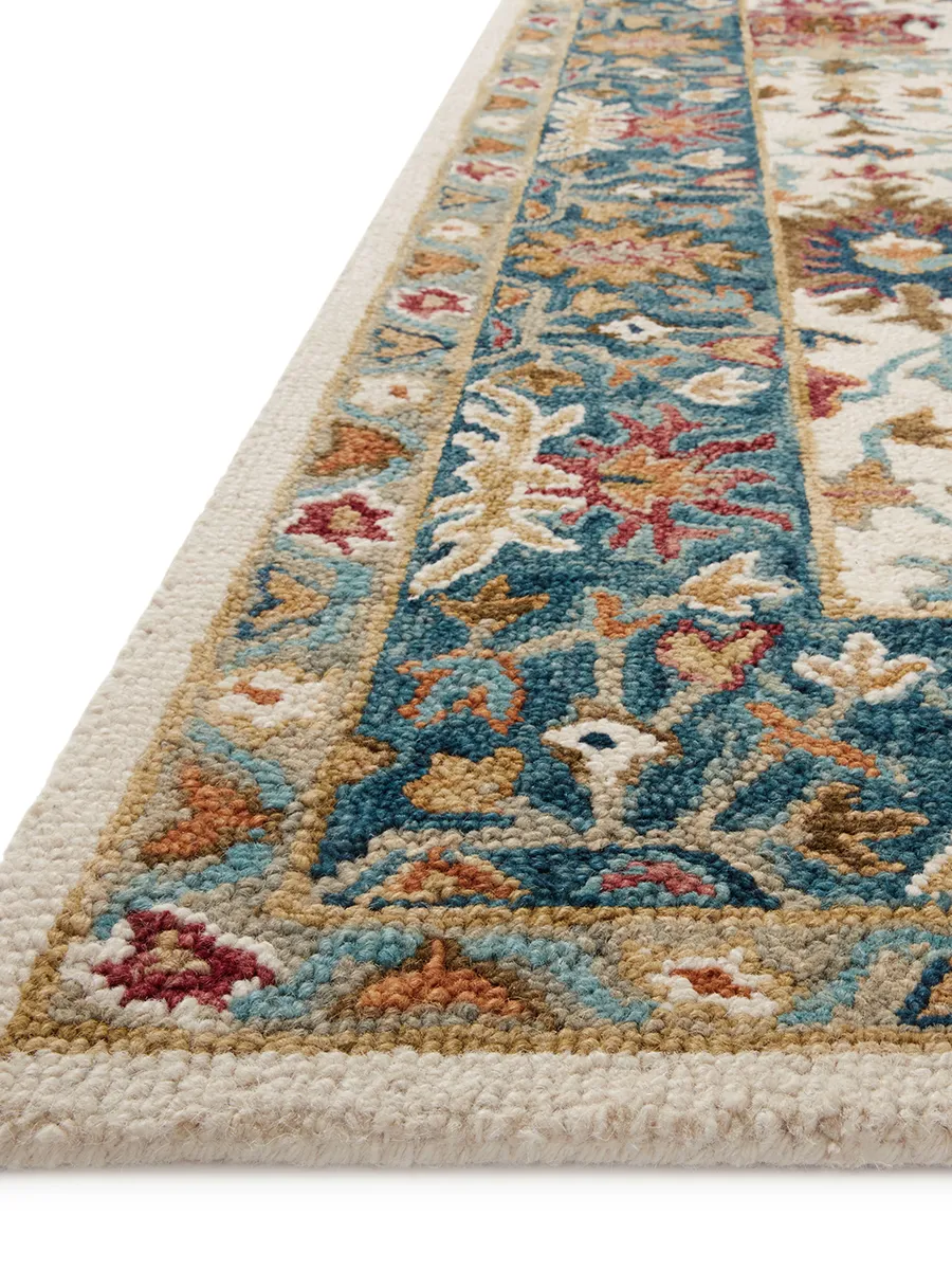 Victoria VK-23 Ivory / Sky 5''0" x 7''6" Rug by